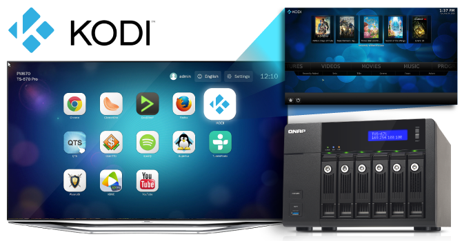 Qmedia QNAP dans le divertissement multimédia avec Kodi