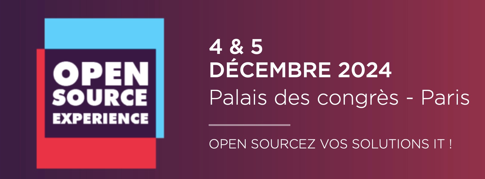 Open Source Experience Paris 2024, c'est cette semaine