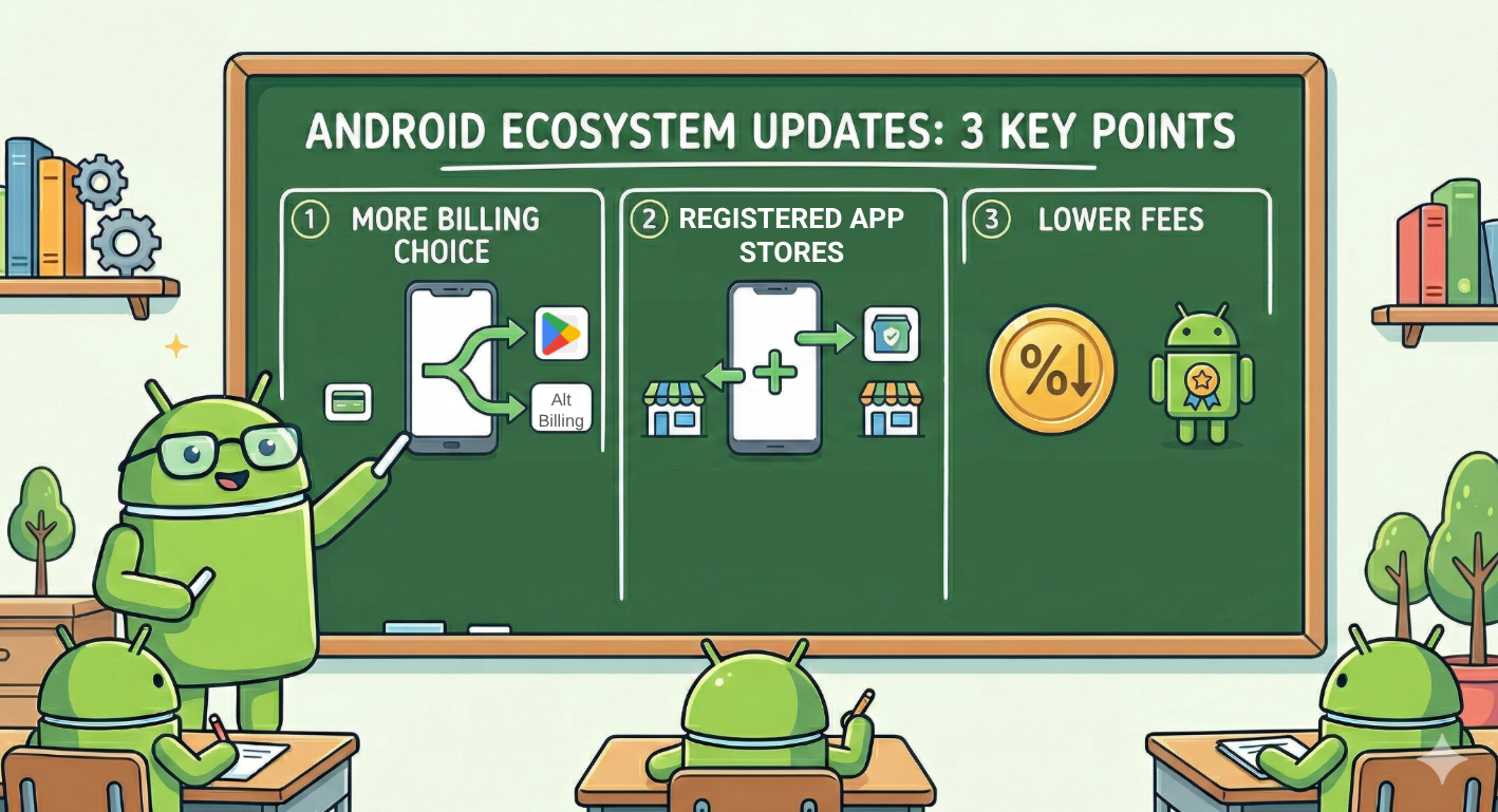 Google abandonne les 30 % du Play Store et ouvre Android à la concurrence